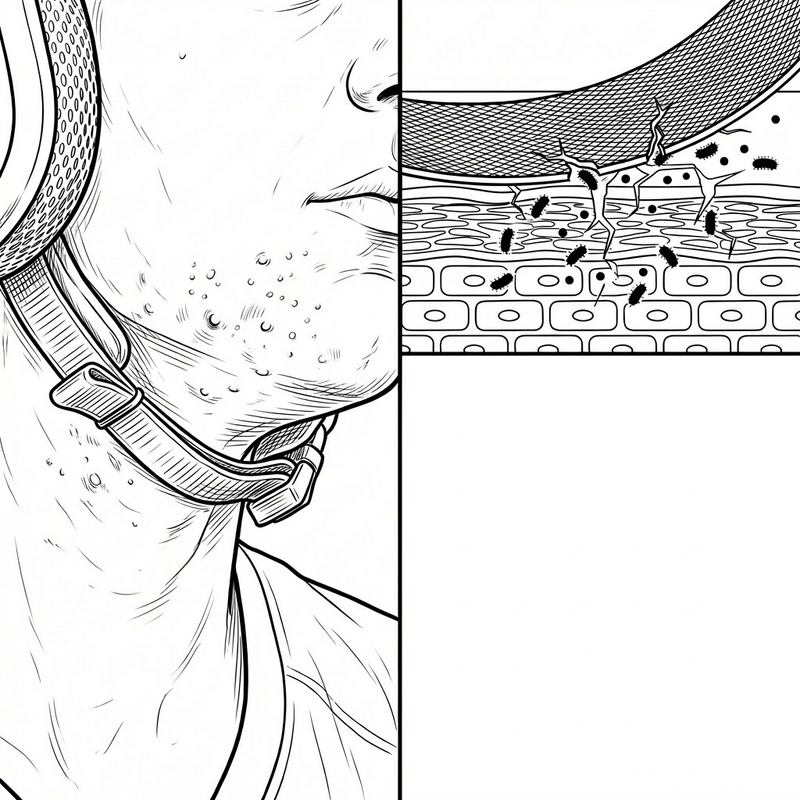 Reason #3: Chin Strap Friction Damages the Skin Barrier