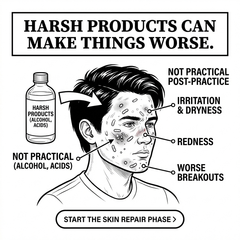 Reason #6: Harsh Products Can Make Things Worse